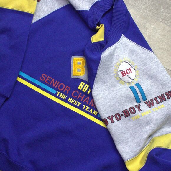1980s Youth Vintage BYO Byo Boy Senior Champions Sweatshirt Medium - Picture 5 of 7